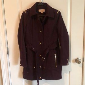 Michae kors belted wool coat